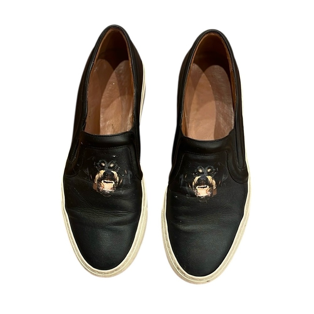 Givenchy Rottweiler Leather Slip On Shoes